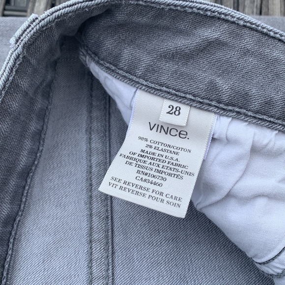 VINCE Waxed Crop Gray Skinny Jeans - Picture 12 of 16